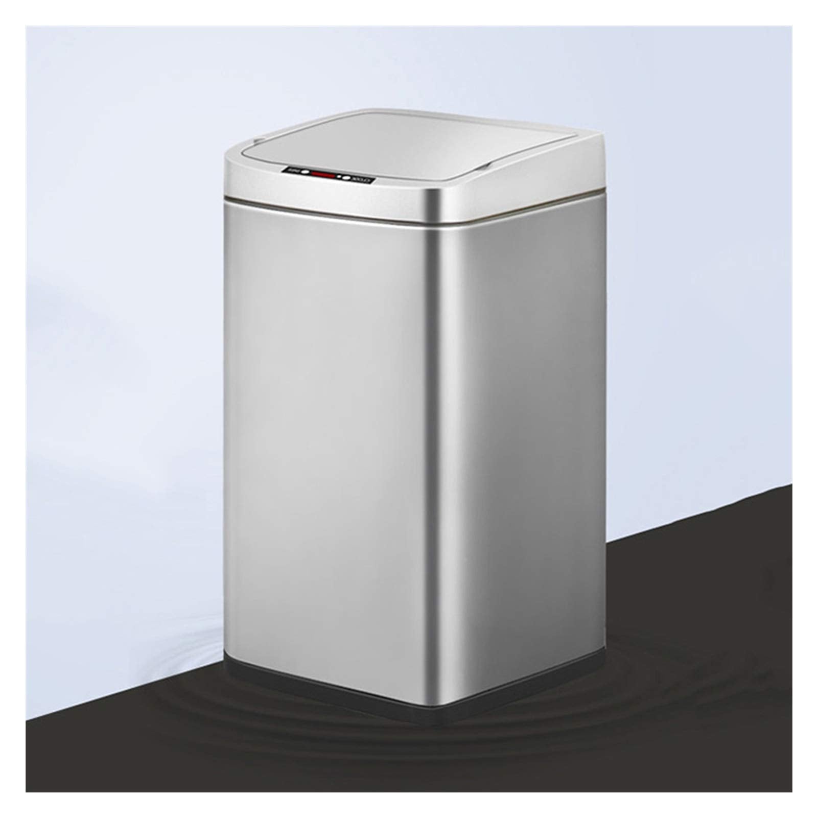 Smart Induction Trash Can with Lid, Large Capacity Kitchen & Living Room Waste Bin