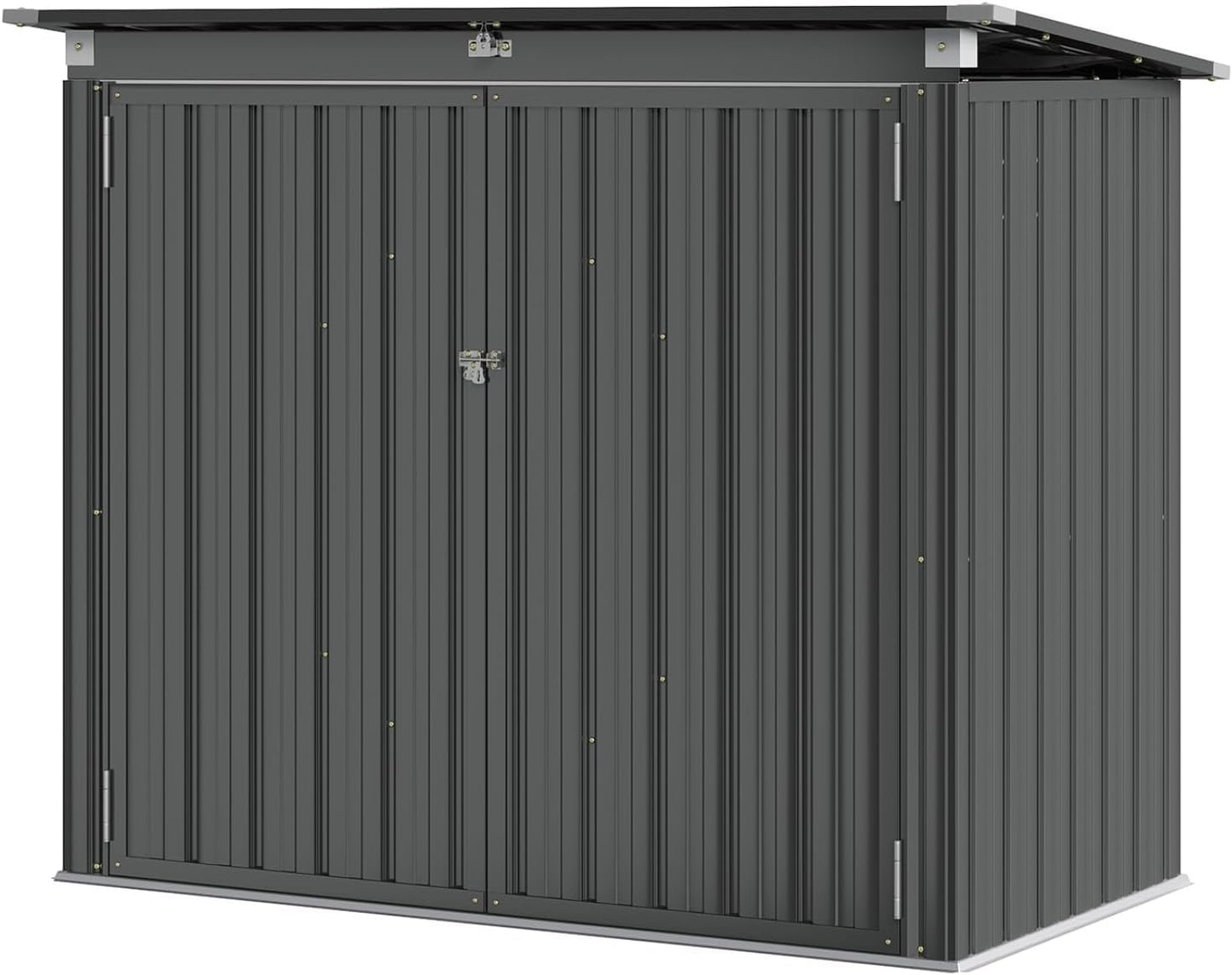 Metal Outdoor Storage Shed – Garden Utility Tool House, Weather Resistant