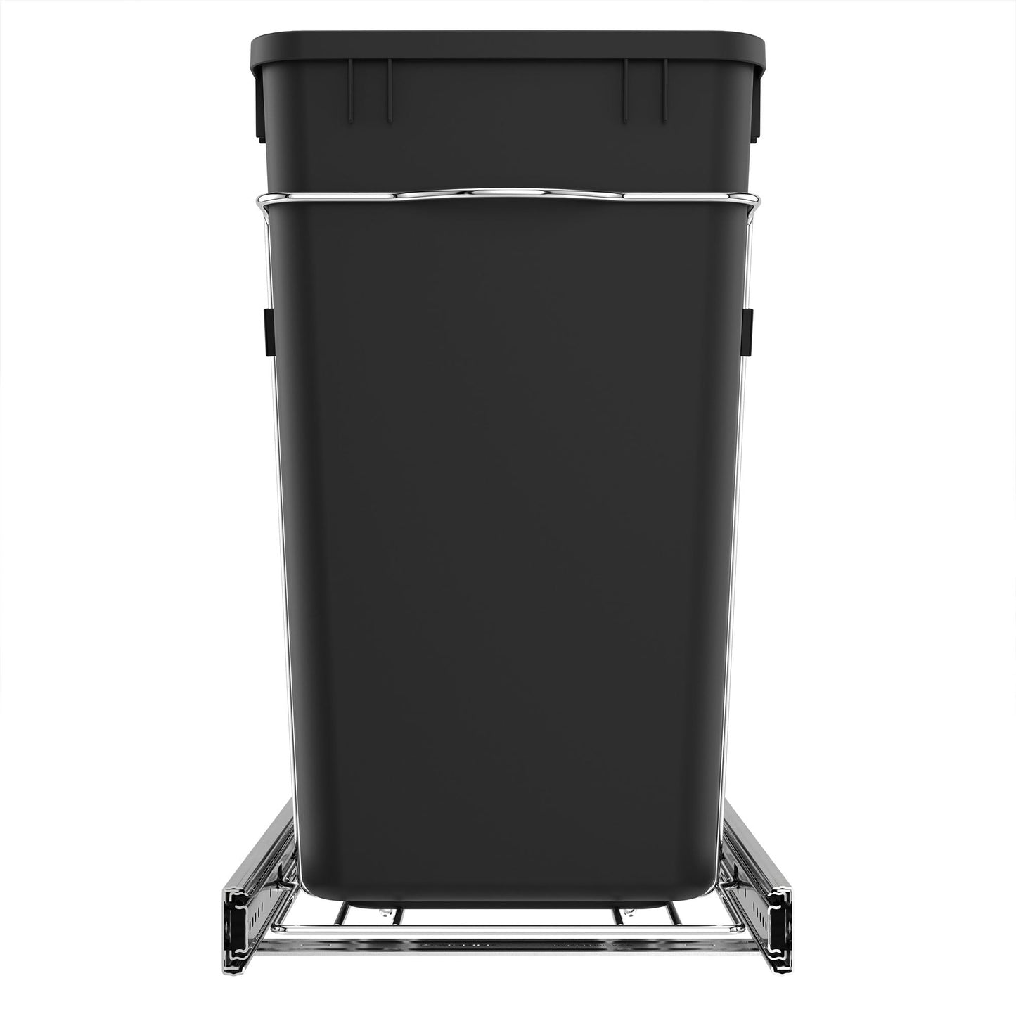 Pull-Out Trash Can for Kitchen Cabinets – Under Sink Sliding Waste Bin System, Soft-Close Organizer