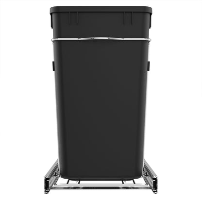 Pull-Out Trash Can for Kitchen Cabinets – Under Sink Sliding Waste Bin System, Soft-Close Organizer