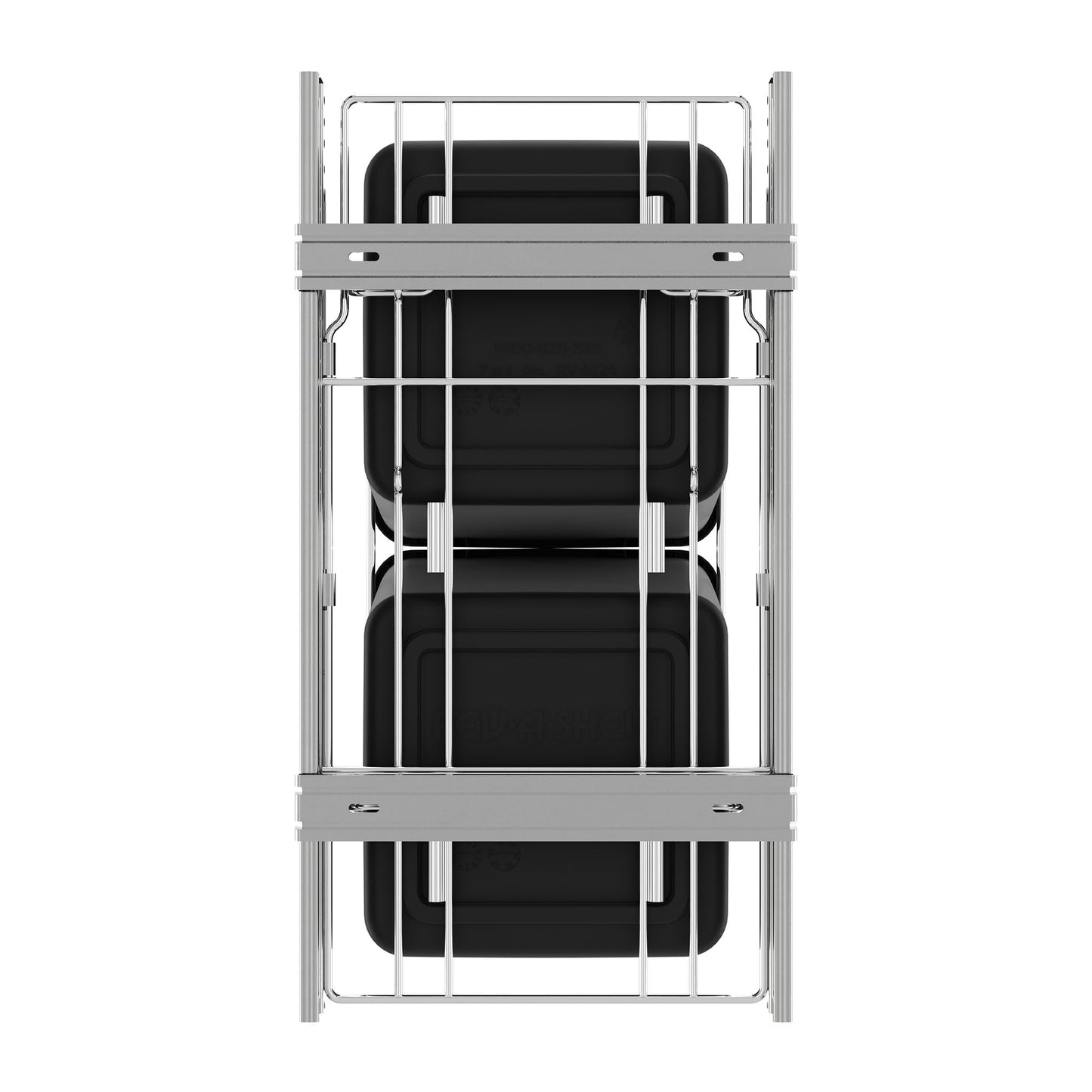 Pull-Out Trash Can for Kitchen Cabinets – Under Sink Sliding Waste Bin System, Soft-Close Organizer