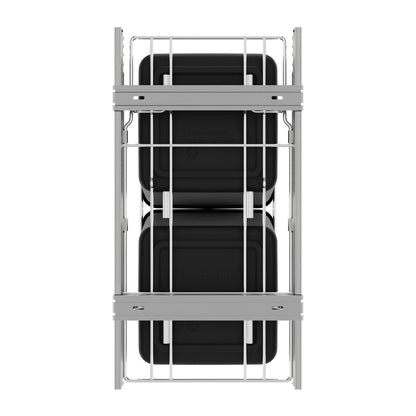 Pull-Out Trash Can for Kitchen Cabinets – Under Sink Sliding Waste Bin System, Soft-Close Organizer