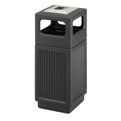 Outdoor Trash Can – Commercial Style Waste Bin, Durable All-Weather Garbage Container