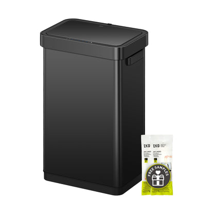 Motion Sensor Trash Can – Touchless Automatic Lid, Kitchen Office Bathroom Bin, Stainless Steel