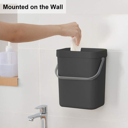 3L Small Trash Can – Compact Desktop Waste Bin, Mini Bathroom Kitchen Bin