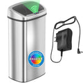 13 Gallon Oval Smart Sensor Trash Can – 50L, Odor Filter, Stainless Steel, Motion Sensor, Soft-Close Lid, Fingerprint Resistant