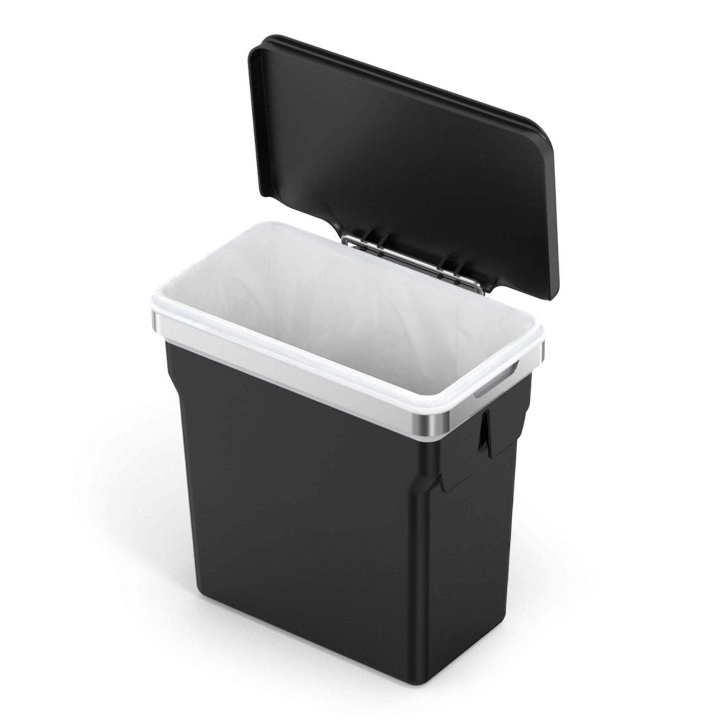 Dual Compartment Pull-Out Trash Can – Under Counter Kitchen Recycling & Waste Bin System, Soft-Close Sliding