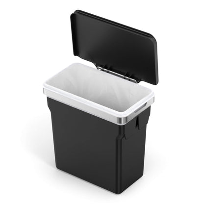 Dual Compartment Pull-Out Trash Can – Under Counter Kitchen Recycling & Waste Bin System, Soft-Close Sliding