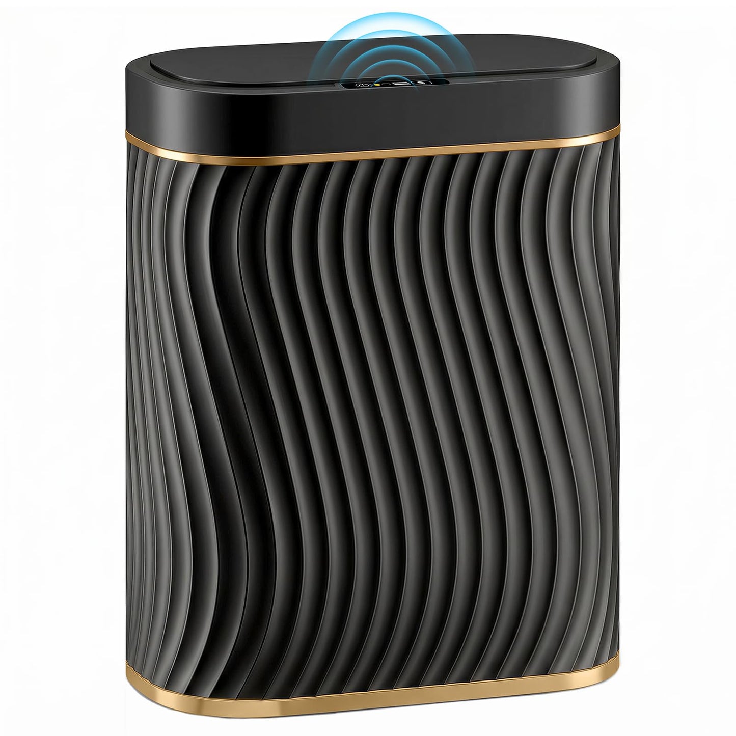 2.6 Gallon Smart Sensor Trash Can – Touchless Lid, Slim Waterproof Bathroom Bin, Compact Bedroom Office Waste Bin