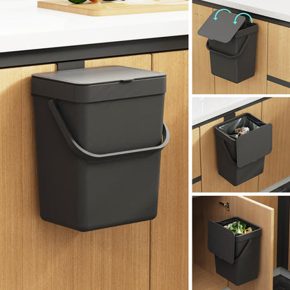 3L Small Trash Can – Compact Desktop Waste Bin, Mini Bathroom Kitchen Bin