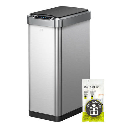 Motion Sensor Trash Can – Touchless Automatic Lid, Kitchen Office Bathroom Bin, Stainless Steel