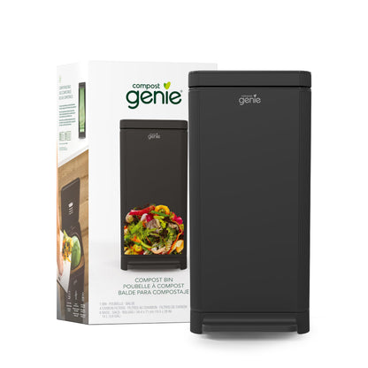 Kitchen Compost Bin – 3.6 Gallon, Odor Control, Stainless Steel, Hands-Free, Washable Parts