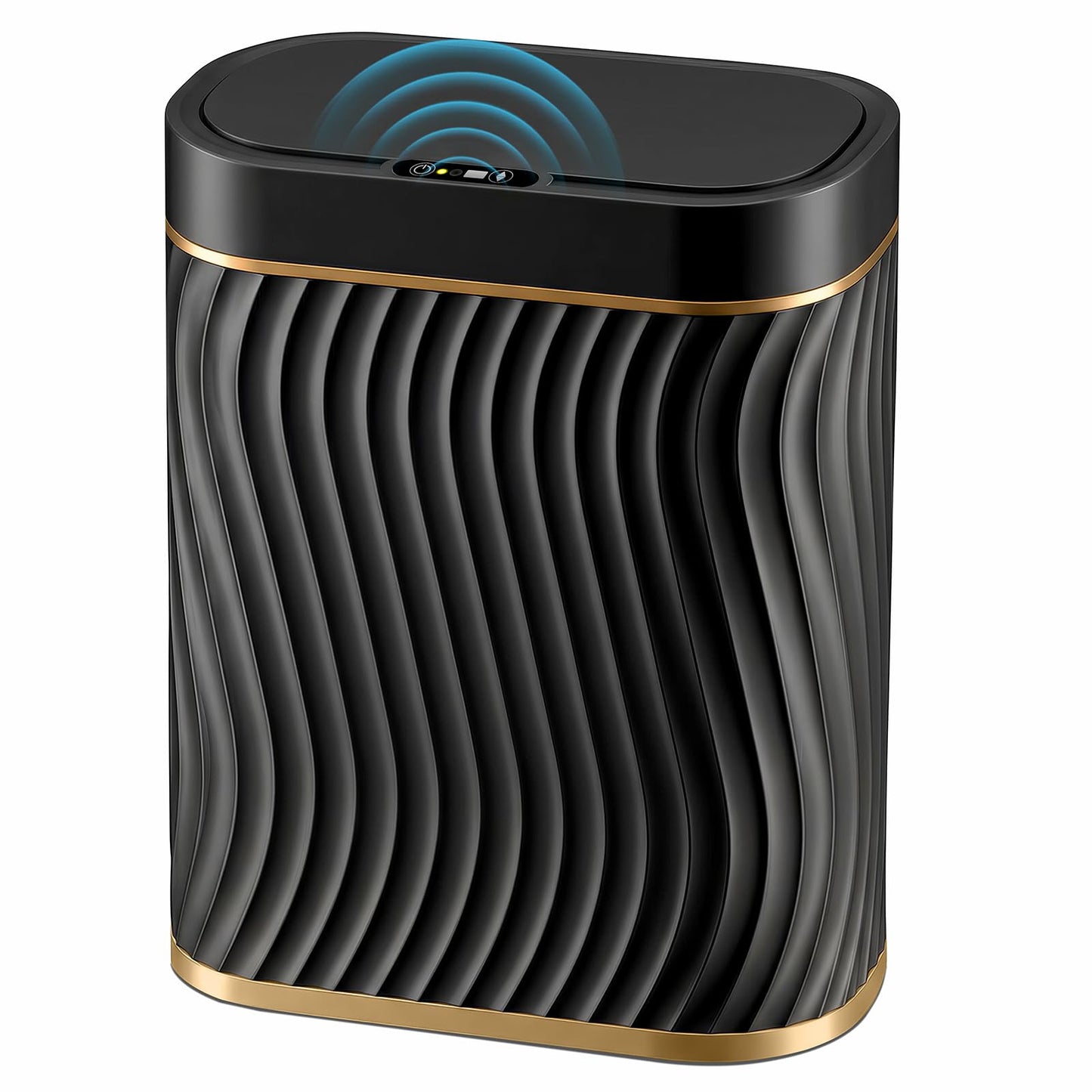 2.6 Gallon Smart Sensor Trash Can – Touchless Lid, Slim Waterproof Bathroom Bin, Compact Bedroom Office Waste Bin