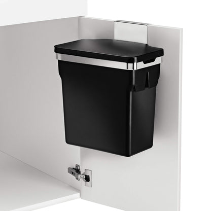 Dual Compartment Pull-Out Trash Can – Under Counter Kitchen Recycling & Waste Bin System, Soft-Close Sliding
