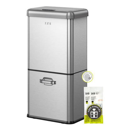 Motion Sensor Trash Can – Touchless Automatic Lid, Kitchen Office Bathroom Bin, Stainless Steel