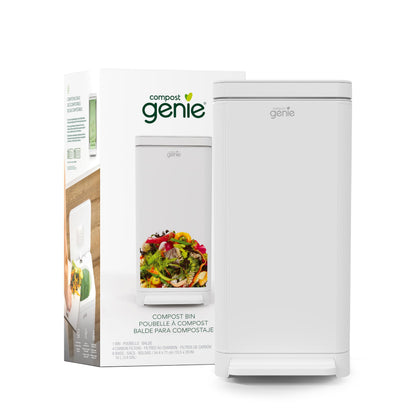 Kitchen Compost Bin – 3.6 Gallon, Odor Control, Stainless Steel, Hands-Free, Washable Parts