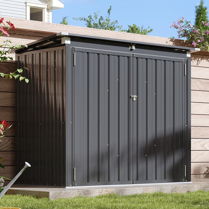 Metal Outdoor Storage Shed – Garden Utility Tool House, Weather Resistant