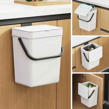 3L Small Trash Can – Compact Desktop Waste Bin, Mini Bathroom Kitchen Bin