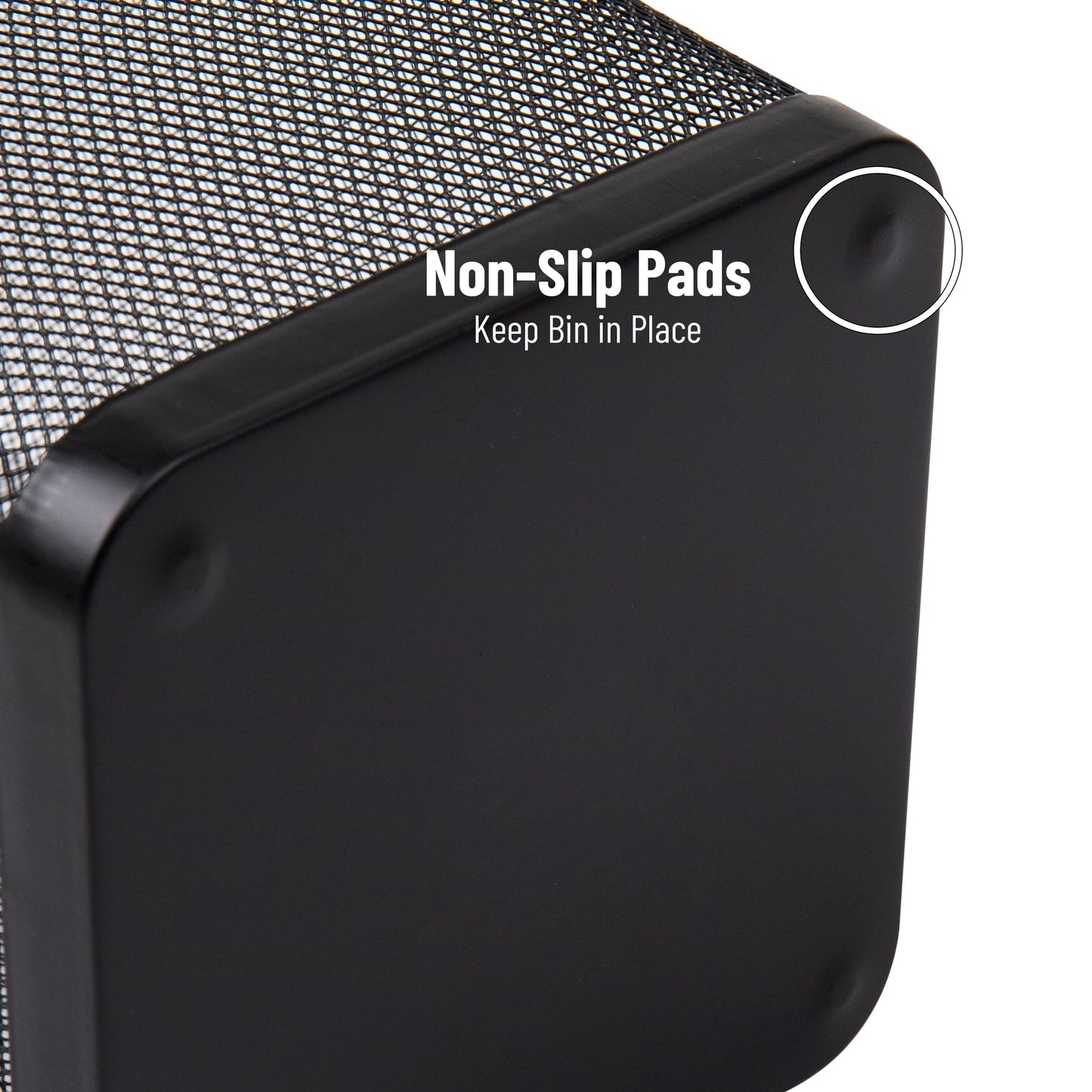 Mesh Trash Can – Office & Bedroom Waste Bin, Lightweight Metal Wire Garbage Basket