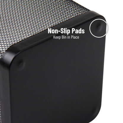 Mesh Trash Can – Office & Bedroom Waste Bin, Lightweight Metal Wire Garbage Basket