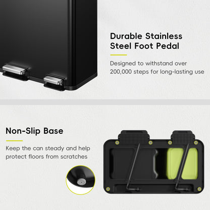EKO Dual Compartment Trash Can