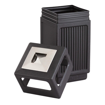 Outdoor Trash Can – Commercial Style Waste Bin, Durable All-Weather Garbage Container