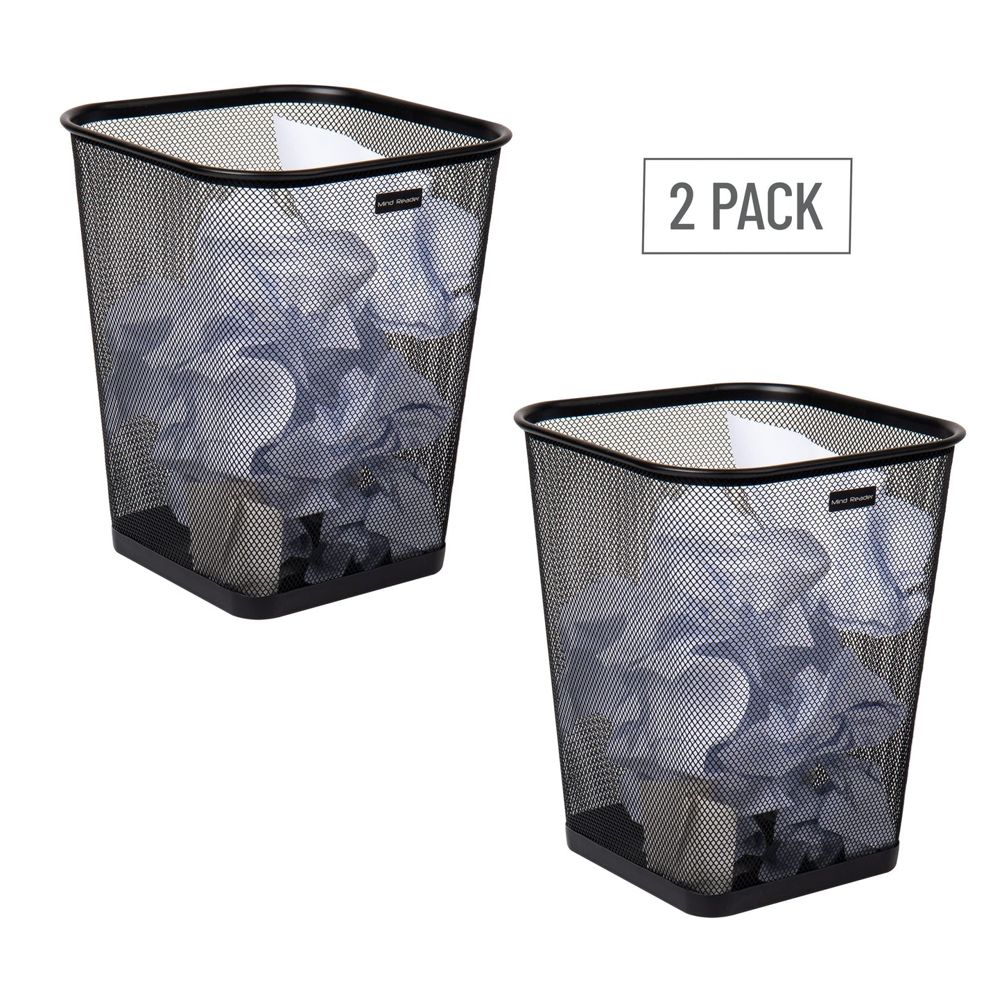 Mesh Trash Can – Office & Bedroom Waste Bin, Lightweight Metal Wire Garbage Basket