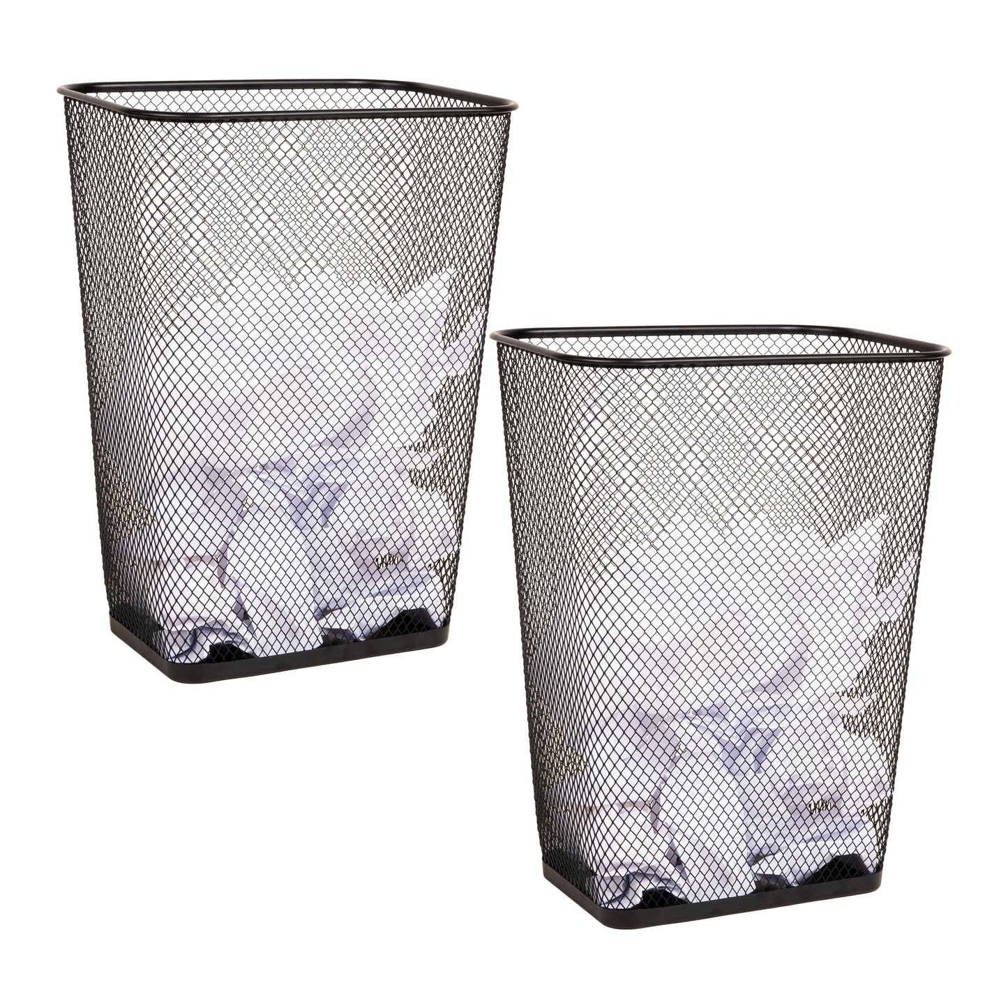 Mesh Trash Can – Office & Bedroom Waste Bin, Lightweight Metal Wire Garbage Basket