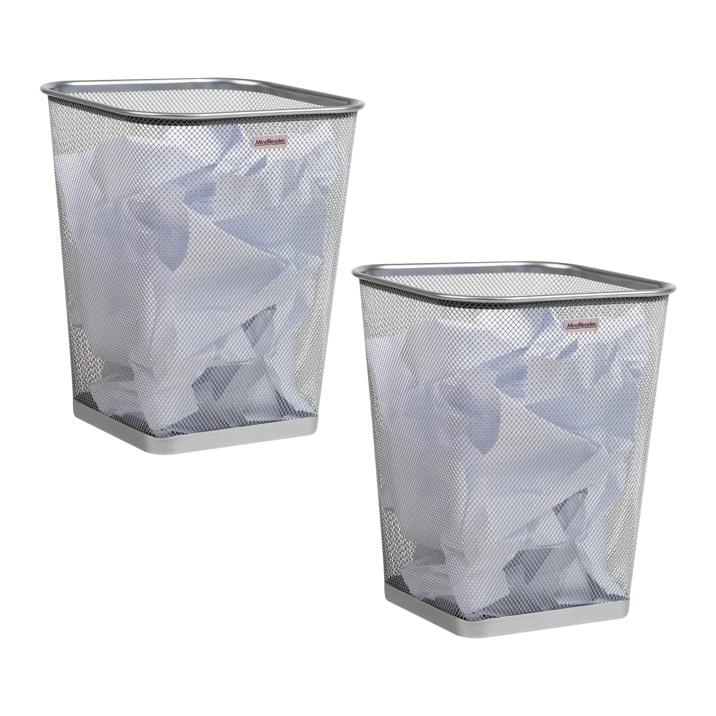 Mesh Trash Can – Office & Bedroom Waste Bin, Lightweight Metal Wire Garbage Basket