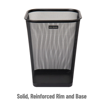 Mesh Trash Can – Office & Bedroom Waste Bin, Lightweight Metal Wire Garbage Basket