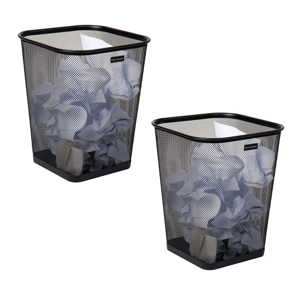 Mesh Trash Can – Office & Bedroom Waste Bin, Lightweight Metal Wire Garbage Basket